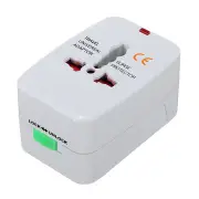2PCS All In One 125V 250V Universal Portable AC Power Adapter AU US UK EU