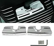 HDBUBALUS Left&Right Chrome Spark Plug Head Bolt Covers Fit for Harley Dyna Softail Touring Twin Cam 1999-2017