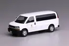 596 1:64 White Express 3500 LAPD Police Van Model Diecast Display Car
