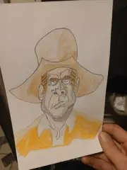 Bonanza Hoss Cartwright Cartoon Drawing