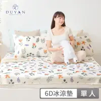 在飛比找momo購物網優惠-【DUYAN 竹漾】Cool-Fi 瞬間涼感6D冰涼墊枕套組