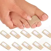 Up-Grade Hammer Toe Straighteners for Bent Toes, 12 Pack Toe Splints, Toe Corrector, Toe Wraps for Curled Toes, Crooked Toes and Hammer Toes
