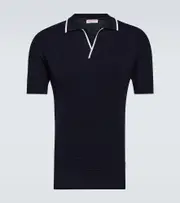 [Orlebar Brown] Orlebar Brown Horton wool polo shirt AU 90 blue