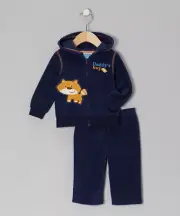 NWT Carter's Navy Daddy's Boy Fleece Jacket & Pants WINTER Outfit Boy 24months