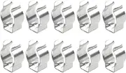 Heavy Duty Tool Storage Rack, Stainless Steel Spring Terry Clamp Perfect for Garages, Sheds, and Cabinets Set of 10 Clips (25mm (32mm)