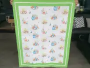Handmade patchwork quilt. Nursery/Baby quilt Peter Rabbit (#224)