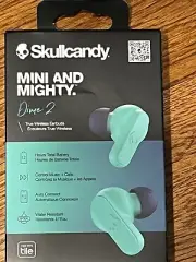 SkullCandy GREEN Mini and Mighty Dime True Wireless Earbuds NIB Sealed