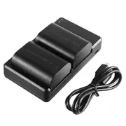 2x Replacement Battery + USB Dual Charger for Canon LP-E6,LP-E6N,5D Mark II III IV EOS R 5Ds 6D 7D 60D 70D 80D DSLR Camera