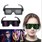 Light Up Glasses Recharging Glow in The Dark LED w/10 Changeable Pattern (Bulk)