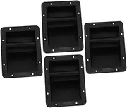 HOMSFOU 4pcs Speaker Handle Loudspeaker Speaker Accessories Stereo Stand Audio Stand Amplifier Handles Durable Amplifier Handle Speaker Supplies Handle for Speaker Audio Rack Plastic Black