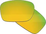[Boldbright] Replacement Lenses Compatible with Oakley Big Taco Sunglasses - 24K Gold