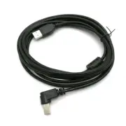 90-Degree Left Angle USB 2.0 Cable for Space-Restricted Printers and Scanners