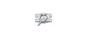 Deltana WL07U26 Window Sash Lock, 1" x 2-5/8" in Polished Chrome