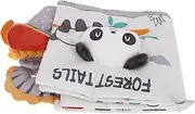 ERINGOGO Sensory Cloth Book Soft Durable Fabric Book for Interactive Learning Cognitive Development Tear Resistant Book for Newborns Panda