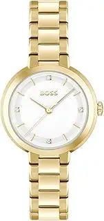 [BOSS] Sena IP Thin Gold Steel White Dial Women's Watch
