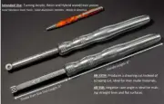 Acrylic/Resin Set of 2 Carbide Turning Tools - Simple Start (4" Tools with 8" Ha