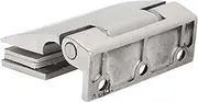 Glass Door Hinge,Bathroom Clamp,Pivot Hinges,Hardware Fittings, Strong Hardness Long Service Life Bathroom Hinge Safe to Use for Home for Bathroom for Toughened Glass Door