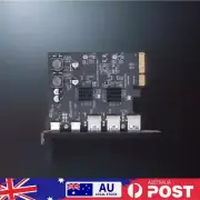 USB 3.2 HUB ASM3142 + VL822 Chip 5-Port USB Converter PCIe To USB 3.2 Gen 2 Card