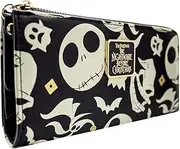 [Nightmare Before Christmas] Jack Oogie and Zero Coin and Card Clutch Purse Black