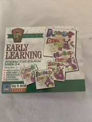 Early Learning Interactive CD-Rom Ages 3-6 5 Deluxe Pack Sealed NOS