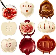 3-Piece Dough Presser Hand Pie Molds for Apple, Pumpkin, and Acorn Shapes