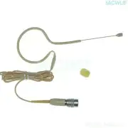 Mini Earset Headset Beige Mic for Audio-Technica Wireless Body Pack MiCWL SE02