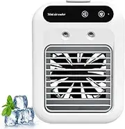 Mini Air Conditioner,Portable Air Conditioners,Small Desk Fan,Mobile Mini Evaporative Air Cooler Lasting Spray,Water Cooled Small Airs Conditioner for Home Office Camping Car