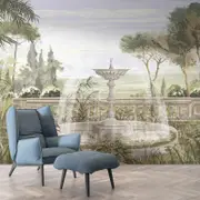 [Namly Design] Wall Paper - Serene Garden Mural