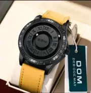 Mens Watch Skeleton Design Magnetic Rolling