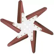 6 BLADE HI PERFORMANCE FLEX FAN 18" COOLING RED GM FORD MOPAR STANDARD ROTATE