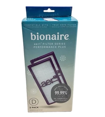 Bionaire 2pk AER1 Allergen Air Purifier Filters Purple: True HEPA, EPA Certified
