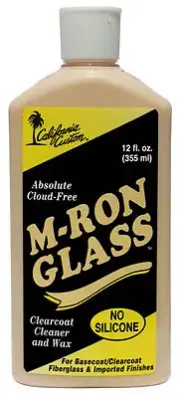 CALIFORNIA CUSTOM - M-RON GLASS, CLEARCOAT CLEANER & WAX, CLOUD FREE