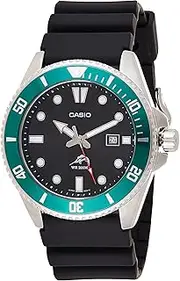 [Casio] Men's MDV106-1AV 200 M WR Black Dive Watch (MDV106-1A)