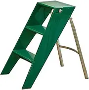 UPWONEA Japanese Acrylic Three-Step Ladder, Simple Home Use, Lightweight And Portable Folding Ladder, Can Be Used As A Shelf And Chair, Saving Space,Green