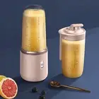 Portable USB Fruit Juicer Blender Bottle with Shaker and Smoothie Cup Pink
