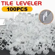 100x Tile Leveling System Clips Levelling Spacer Tiling Tool Floor Wall 1.5mm