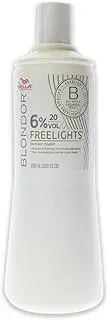 Wella Blondor Freelights Developer 06 Percent 20 Vol for Unisex - 33.8 oz Lightener, 999.6 millilitre