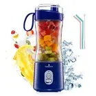 Portable Blender, Vaeqozva USB Rechargeable Smoothie on the Go Blender Cup with