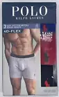 Polo Ralph Lauren Mens 3 Lux Cotton Modal Boxer Briefs 4D-Flex Size Medium NIB