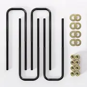 4PCS U Bolts 2.5" Wide Leaf Springs 11.2" Long Compatible with 2015-2020 Silverado1500/2500/3500 for 1 to 1.50-Inch Lift Blocks