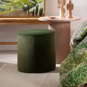Bentley Velvet Ottoman [MUSLBENOT23]