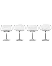 Oneida Set Of 4 Mingle Cocktail Glasses