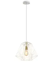 MARTE Interior Iron Cage Pendant Light- White