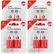 Circuit City C-Cell Enhanced Performance Alkaline Batteries (8 Pack)