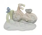 Precious Moments Sugar Town Bike Rack Figurine mini