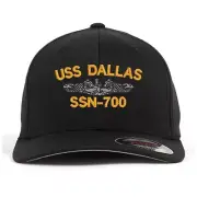 Uss ssn-700 embroidered stretch flex fit baseball cap (size S/M, L/XL, XXL)