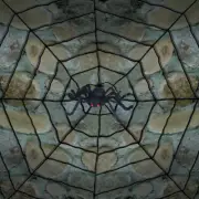 Giant Spider Web With Spider - Sunstar