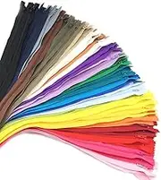 60pcs 20 inch Zippers-25Colors Nylon Coil Zipper Bulk #3 Zippers for Tailor Sewing Crafts