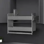 Nero Pull Down 2-Tier Wall Cabinet Unit - for a 600mm Cupboard