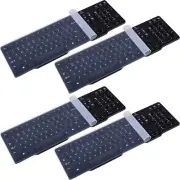 Pack of 4 Keyboard Protective Covers Silicone Keyboard Protector Universal Keybo